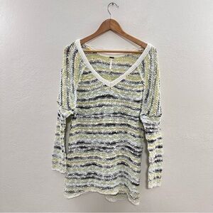 Free People V-neckline Pullover Sweater